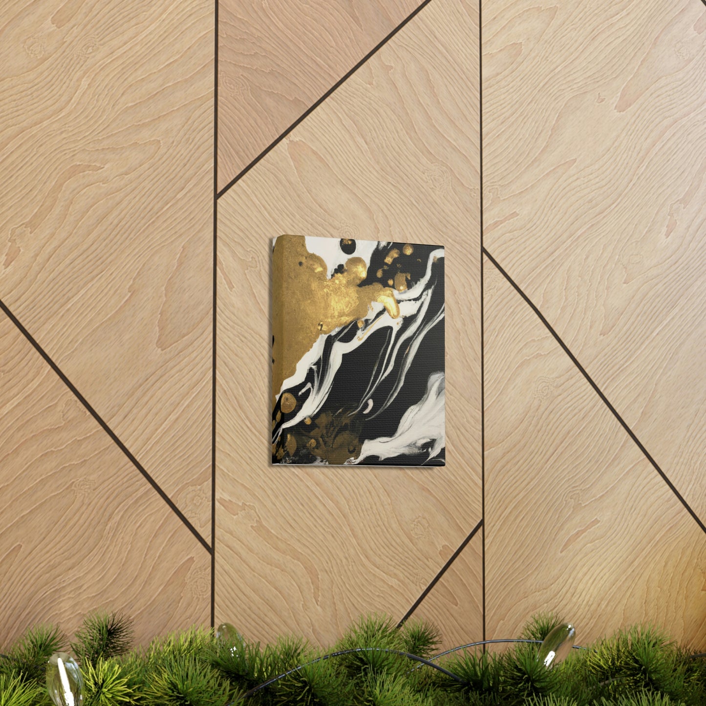 Gilded Mural Bliss - Canvas