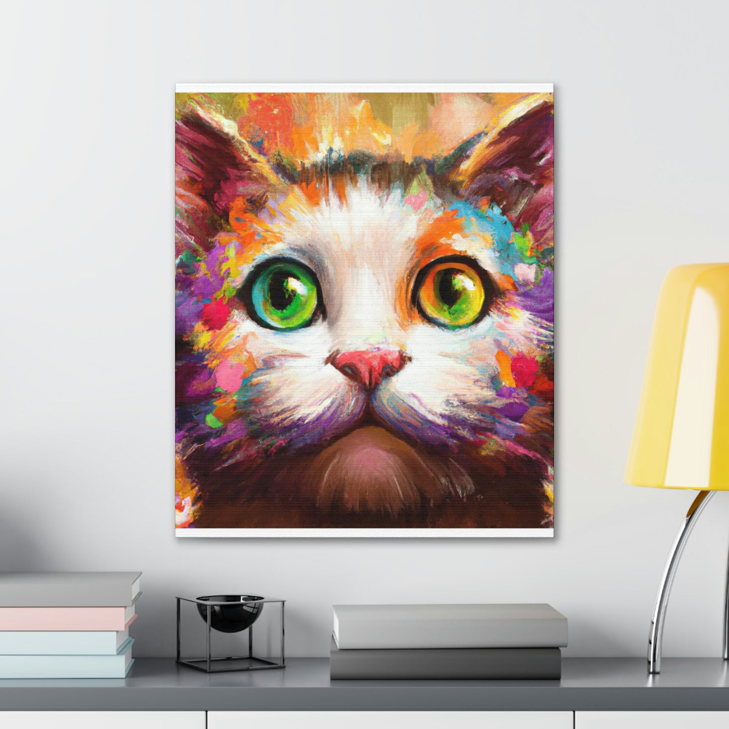 Feline Floral - Canvas