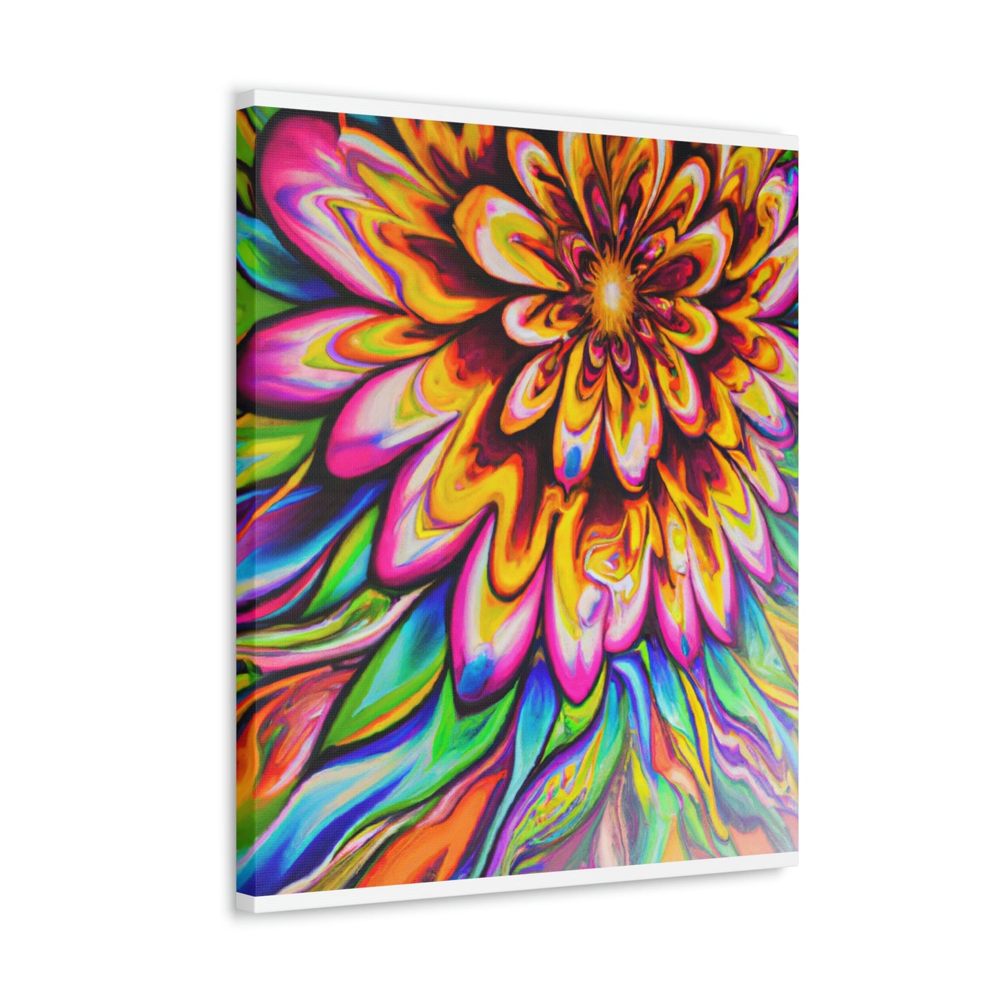 Psychedelic Bloom - Canvas