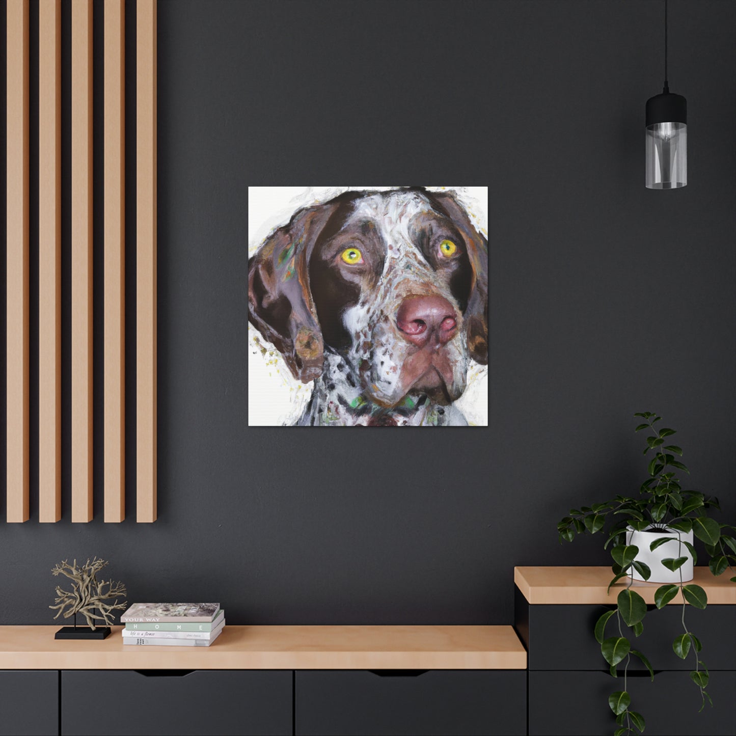"Pointer Splendor" - Canvas