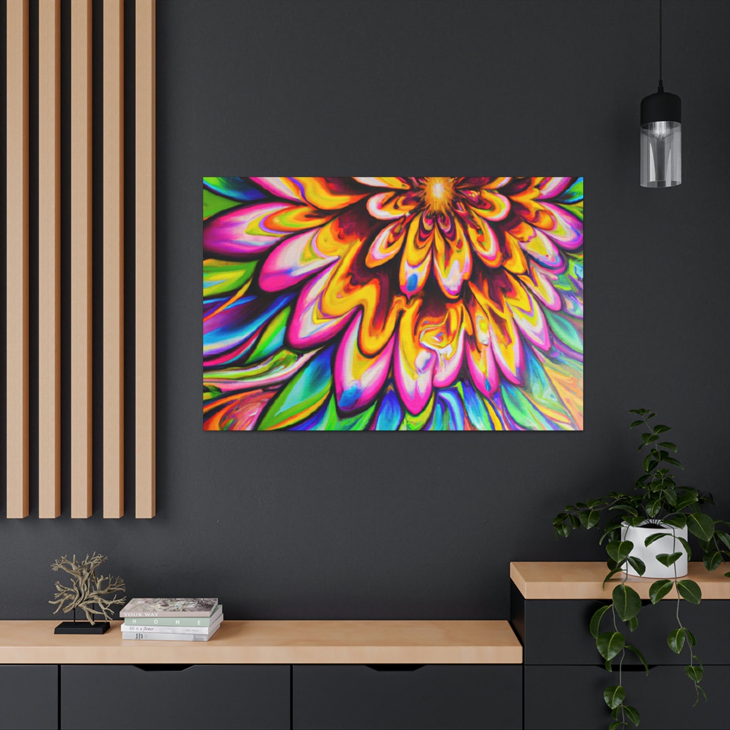 Psychedelic Bloom - Canvas