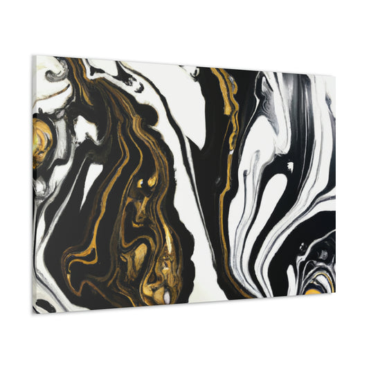 Ebony Gilded Flux - Canvas
