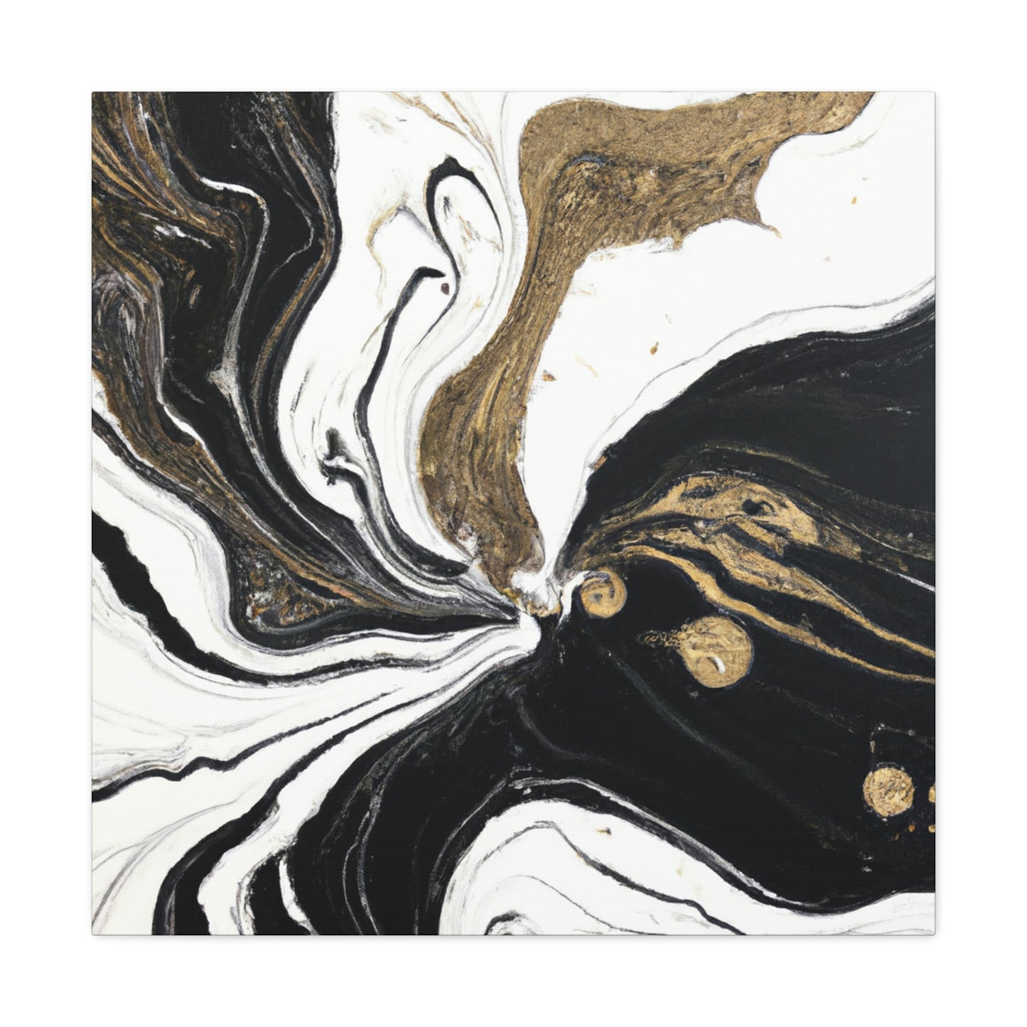 Golden Flux Flow. - Canvas