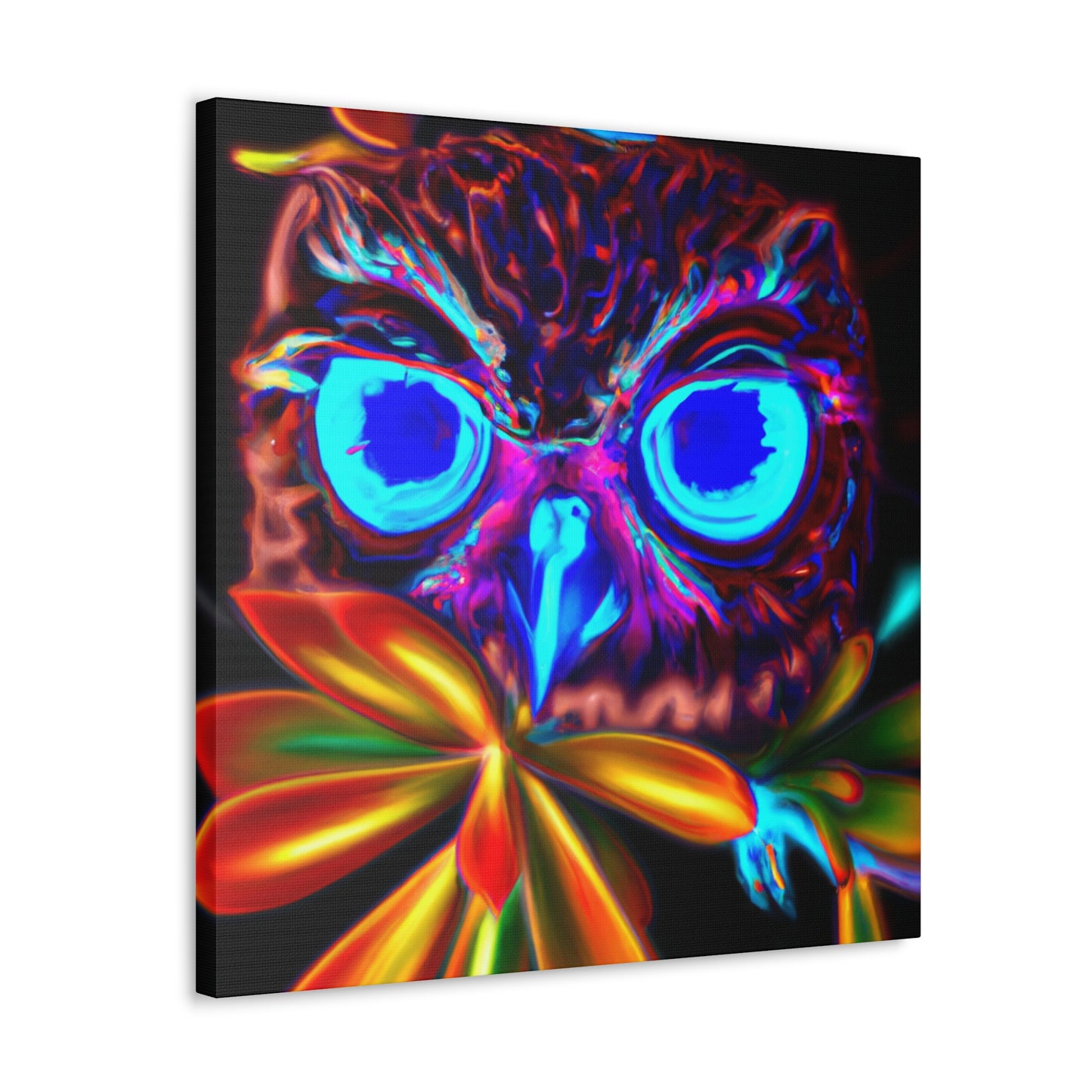 Neo-Owl Bloom - Canvas