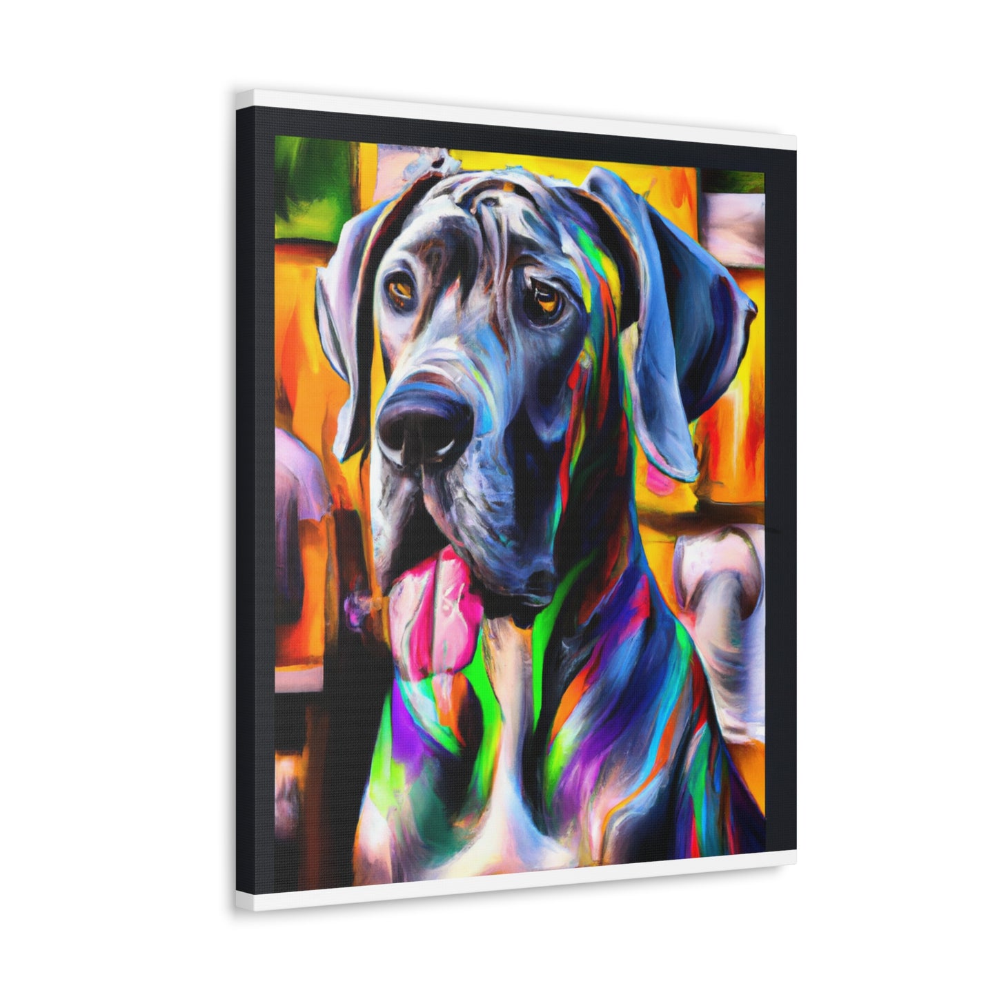 Colorful Canine Joy - Canvas