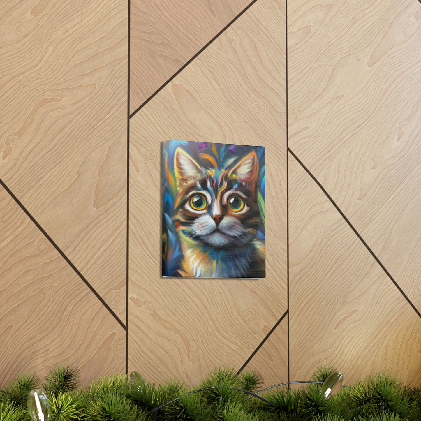 Rainbow Whiskers. - Canvas
