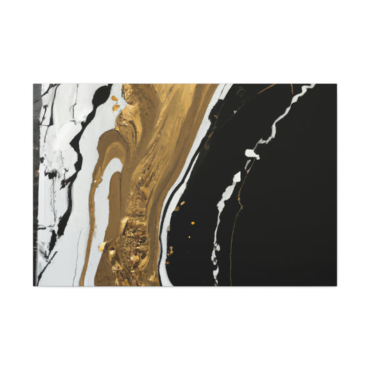 Golden Flow Fusion - Canvas