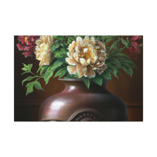 Vase Palette Flourish - Canvas