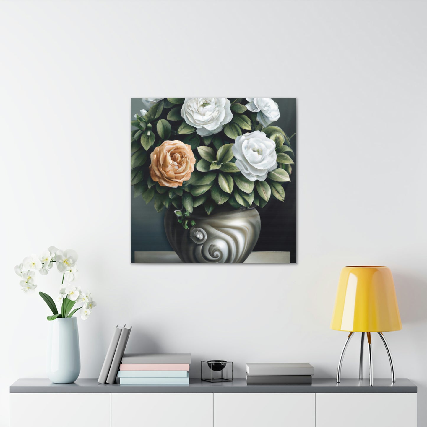 Glowing Floral Splendor. - Canvas