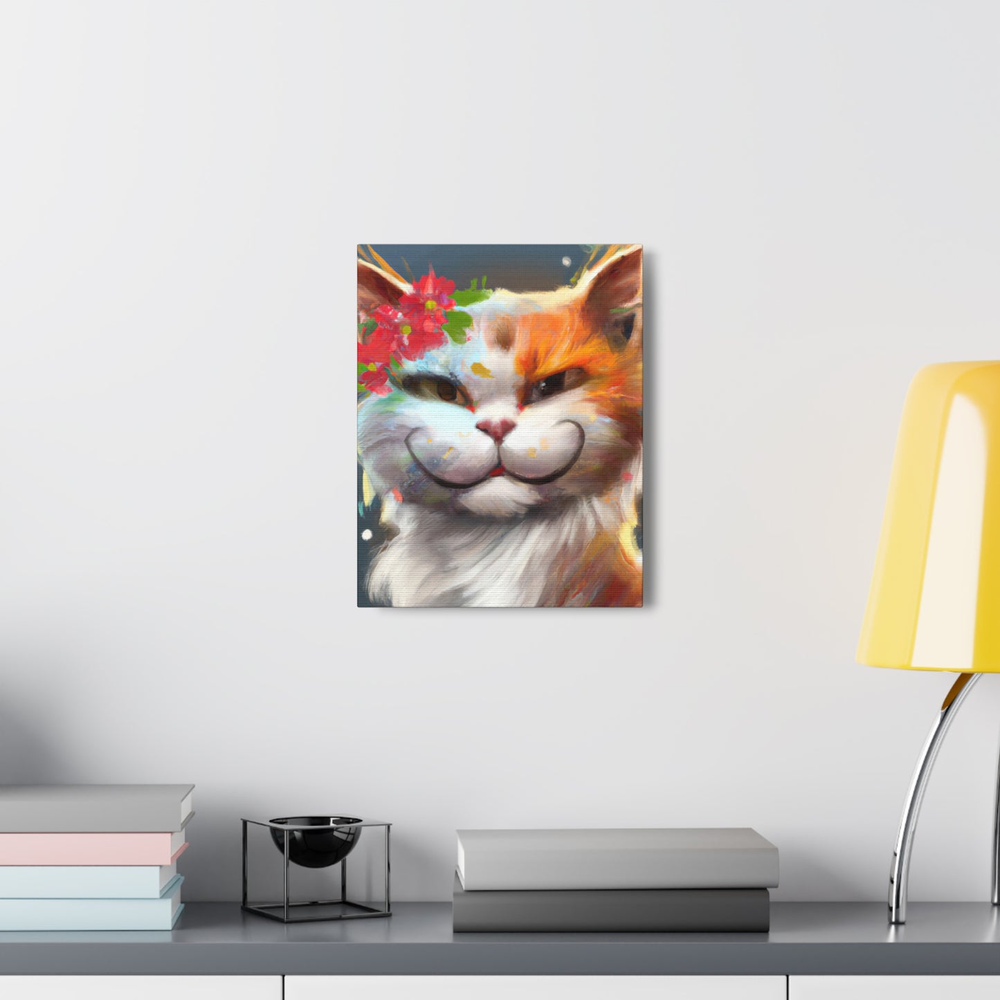 Feline Flora - Canvas