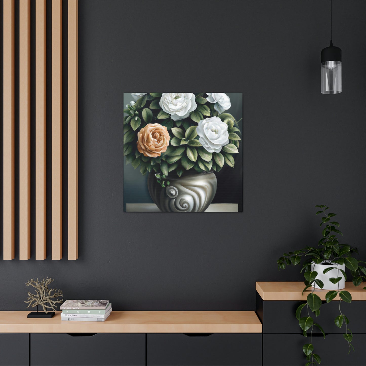 Glowing Floral Splendor. - Canvas