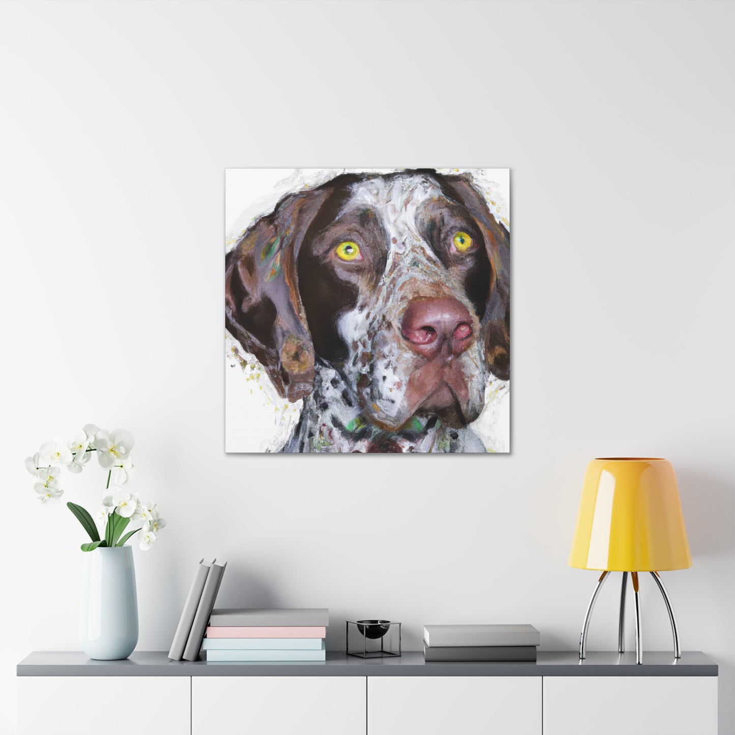 "Pointer Splendor" - Canvas