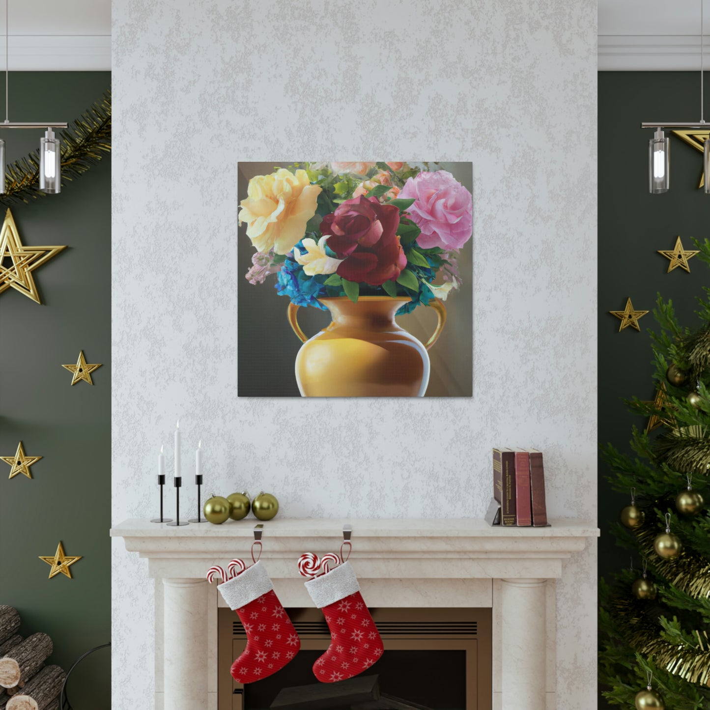 Vase Blossom Splendor - Canvas