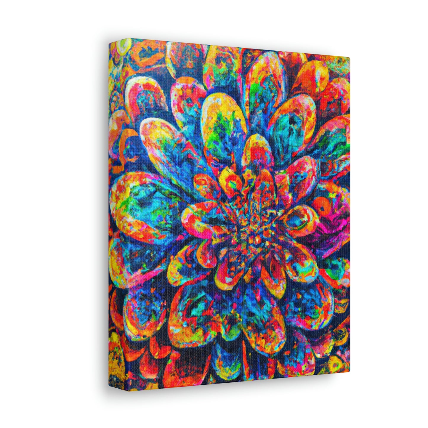 Psychedelic Bloom. - Canvas