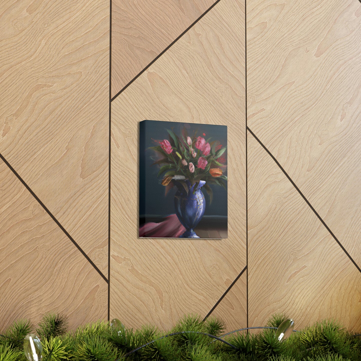 "Floral Finesse Flourish - Canvas