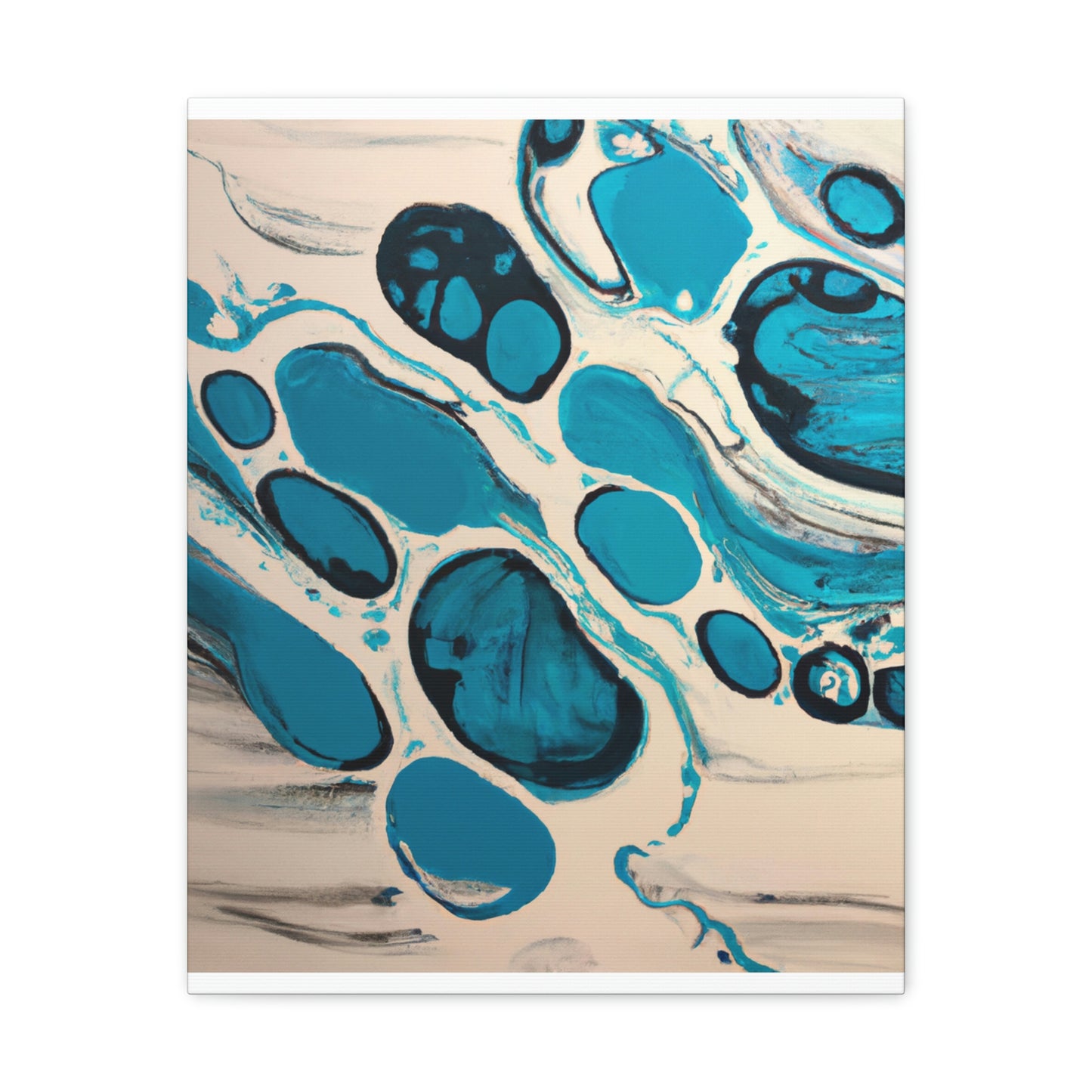 "Aqua Flow" - Canvas