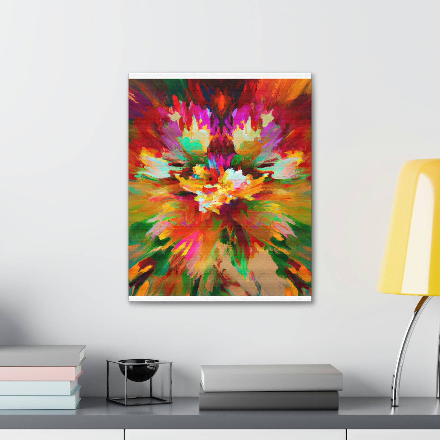 Illuminated Bloom. - Canvas