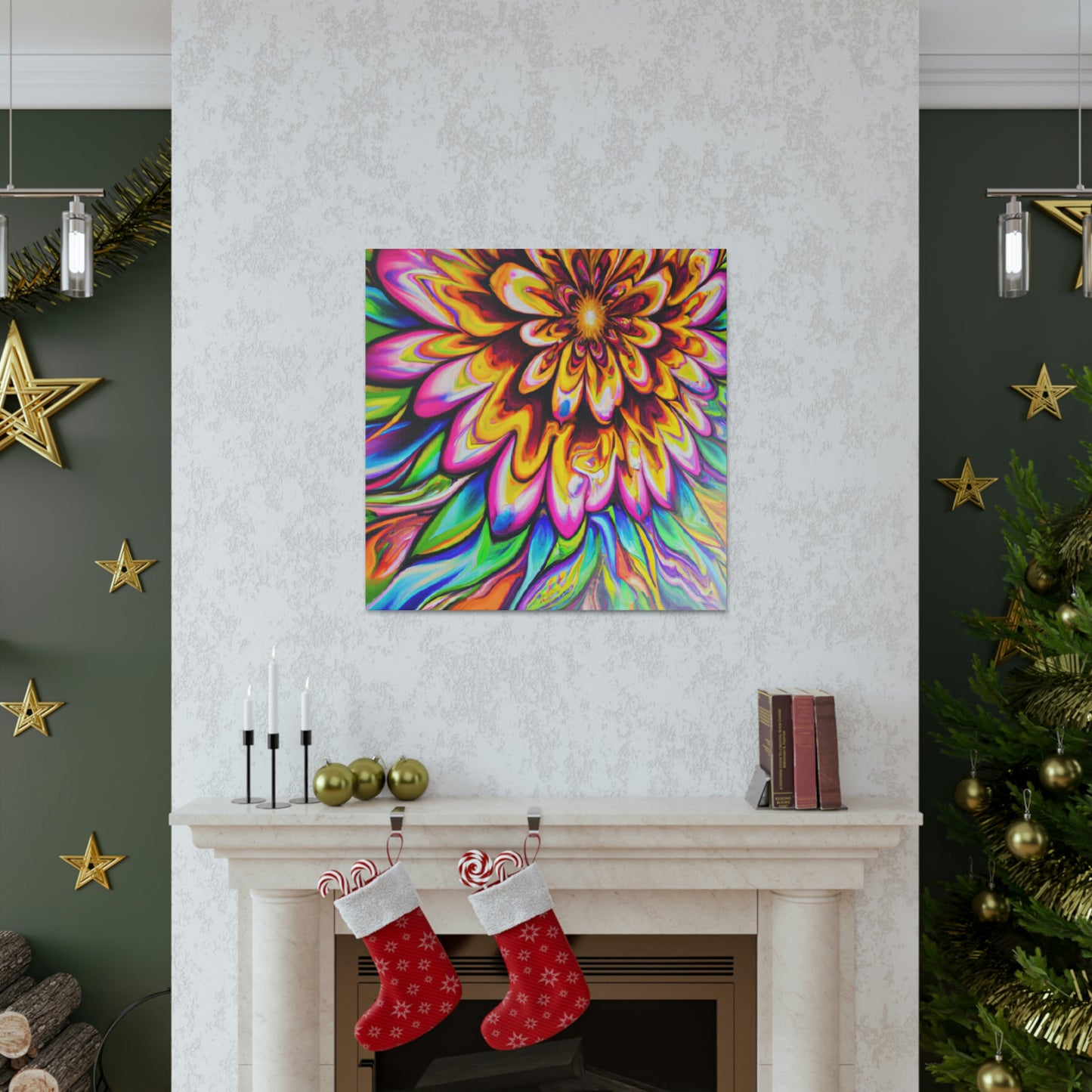 Psychedelic Bloom - Canvas