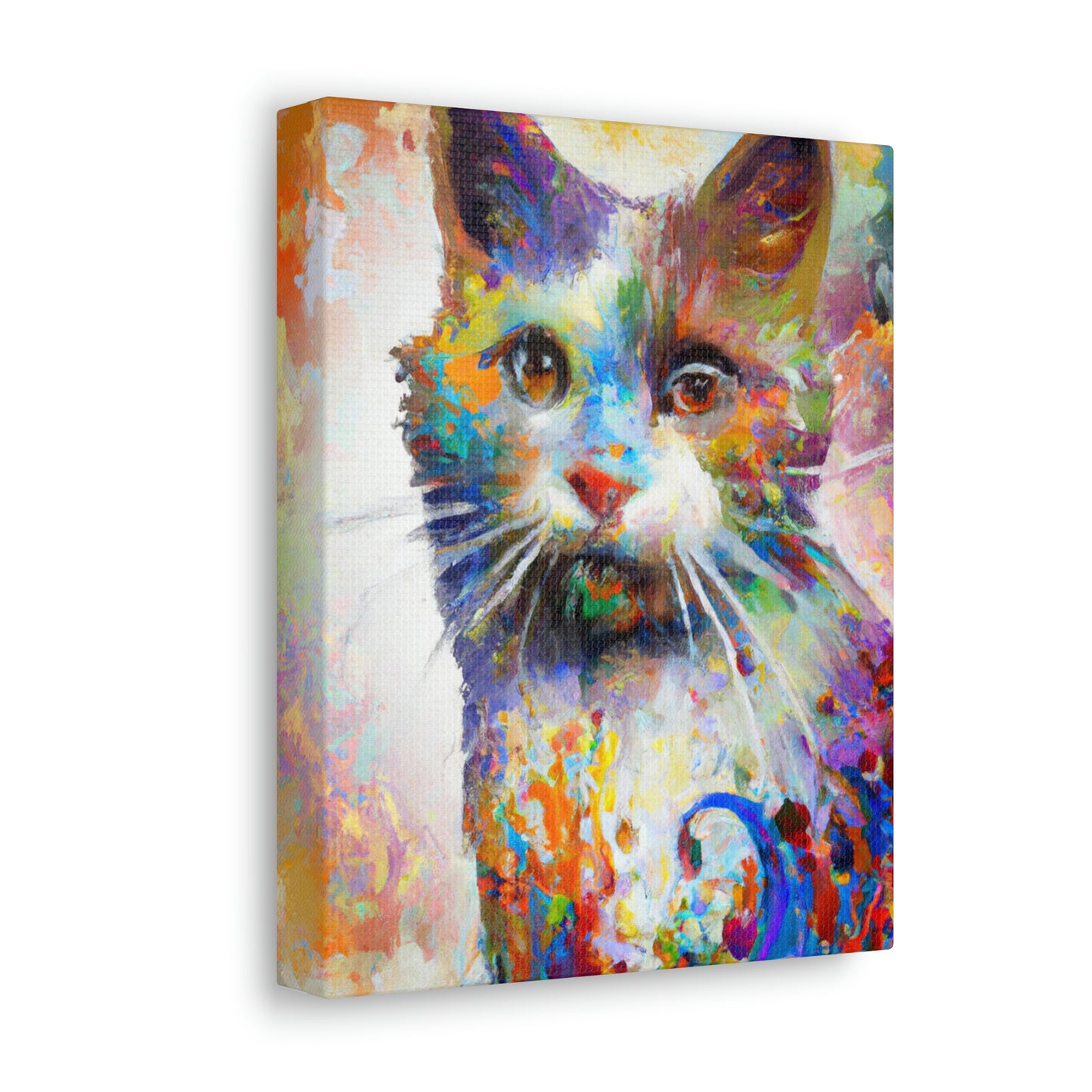 Bloomy Feline! - Canvas