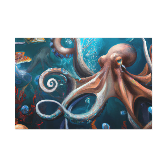 Ocean Marine Glow. - Canvas