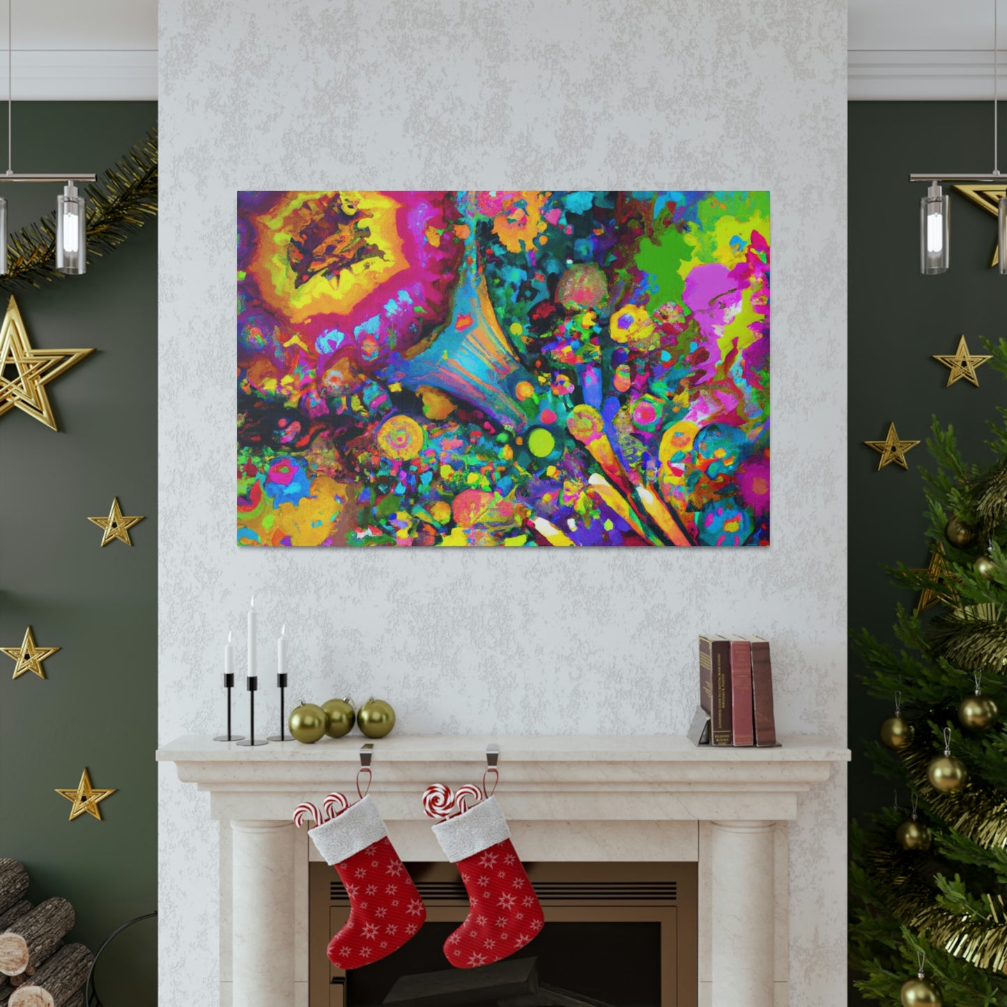 "Psychedelic Bloom" - Canvas