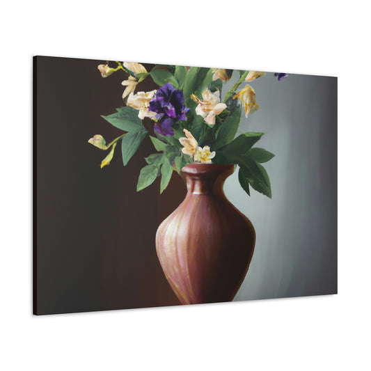 "Intricate Floral Weave." - Canvas