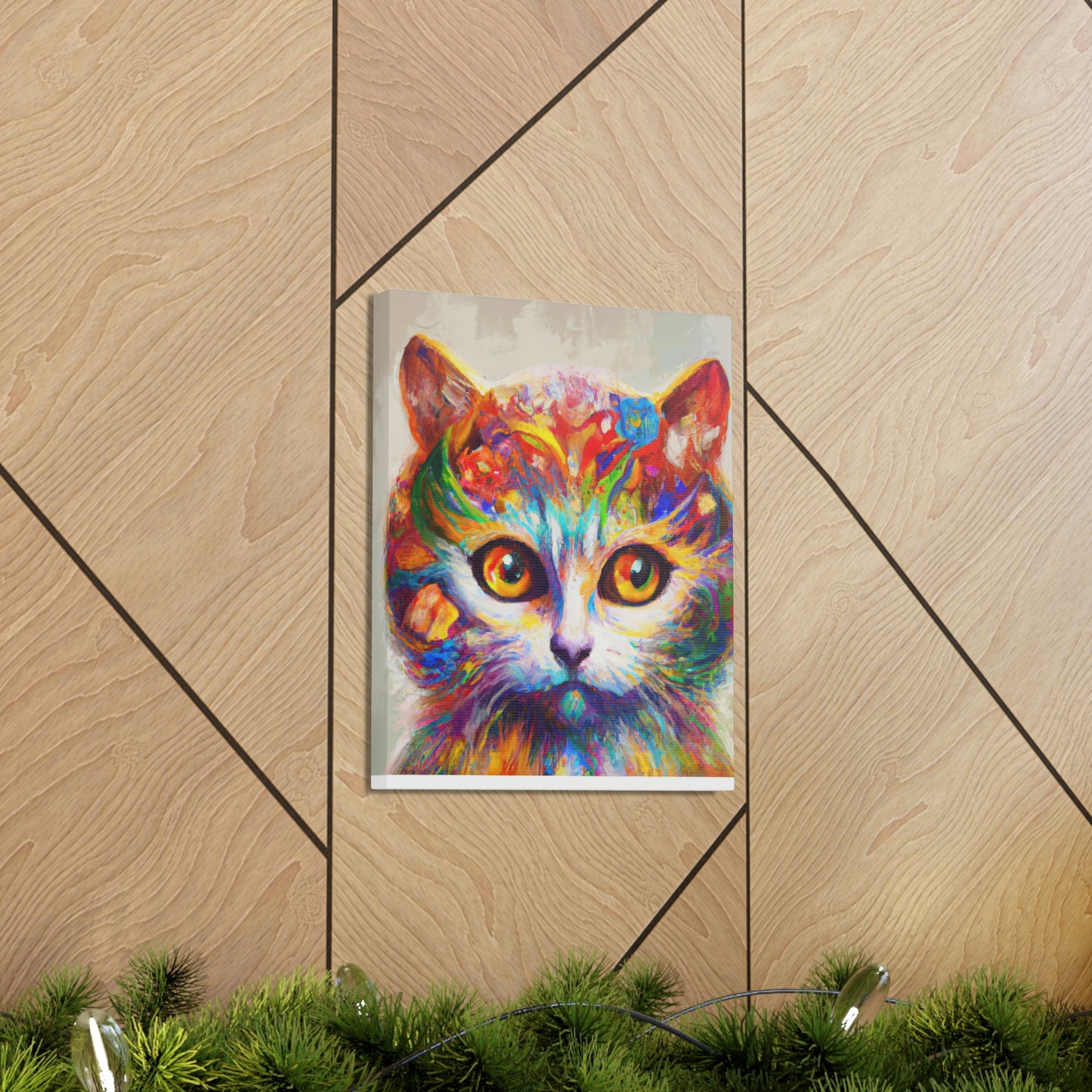 "Feline Bloom" - Canvas