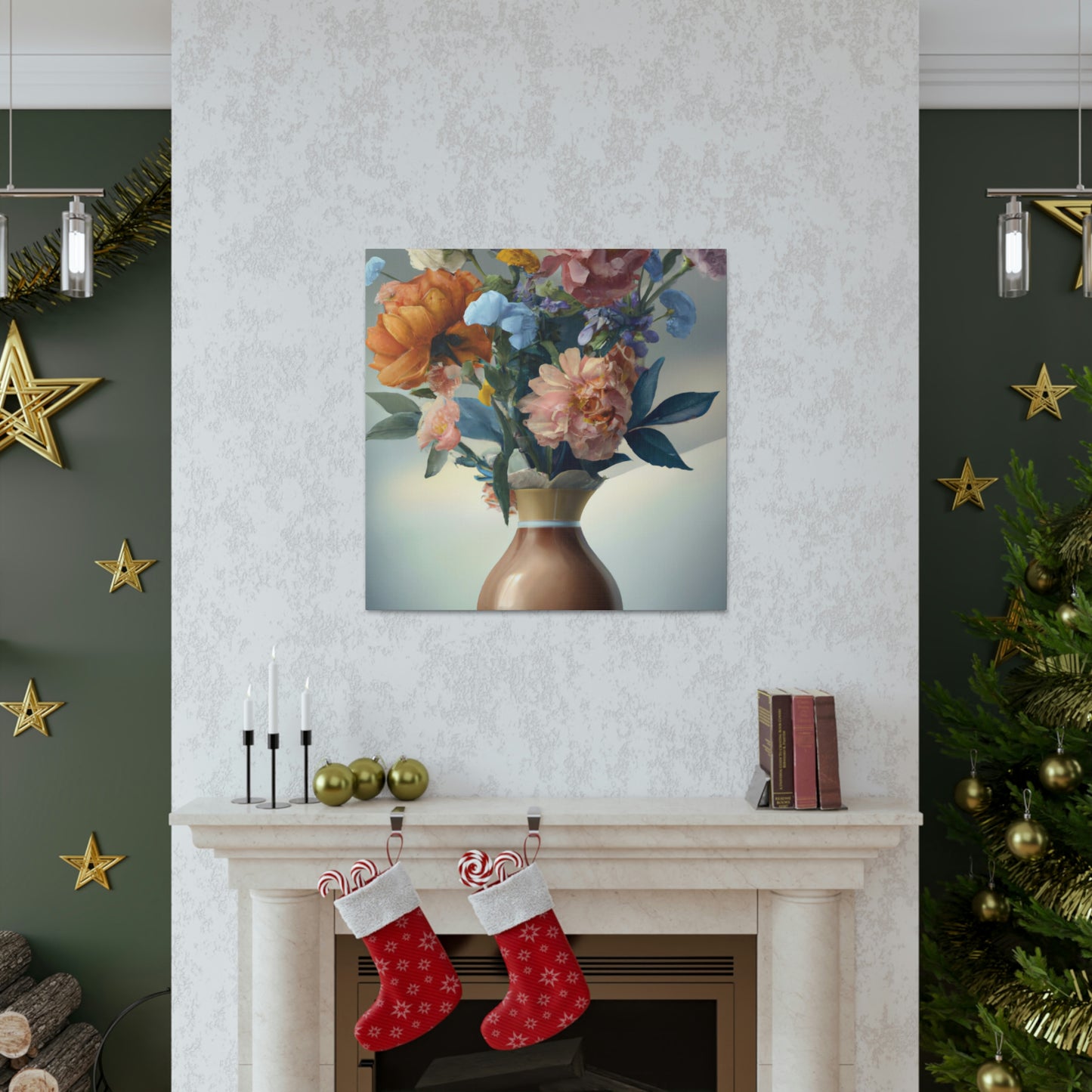 Blooming Floral Splendor. - Canvas