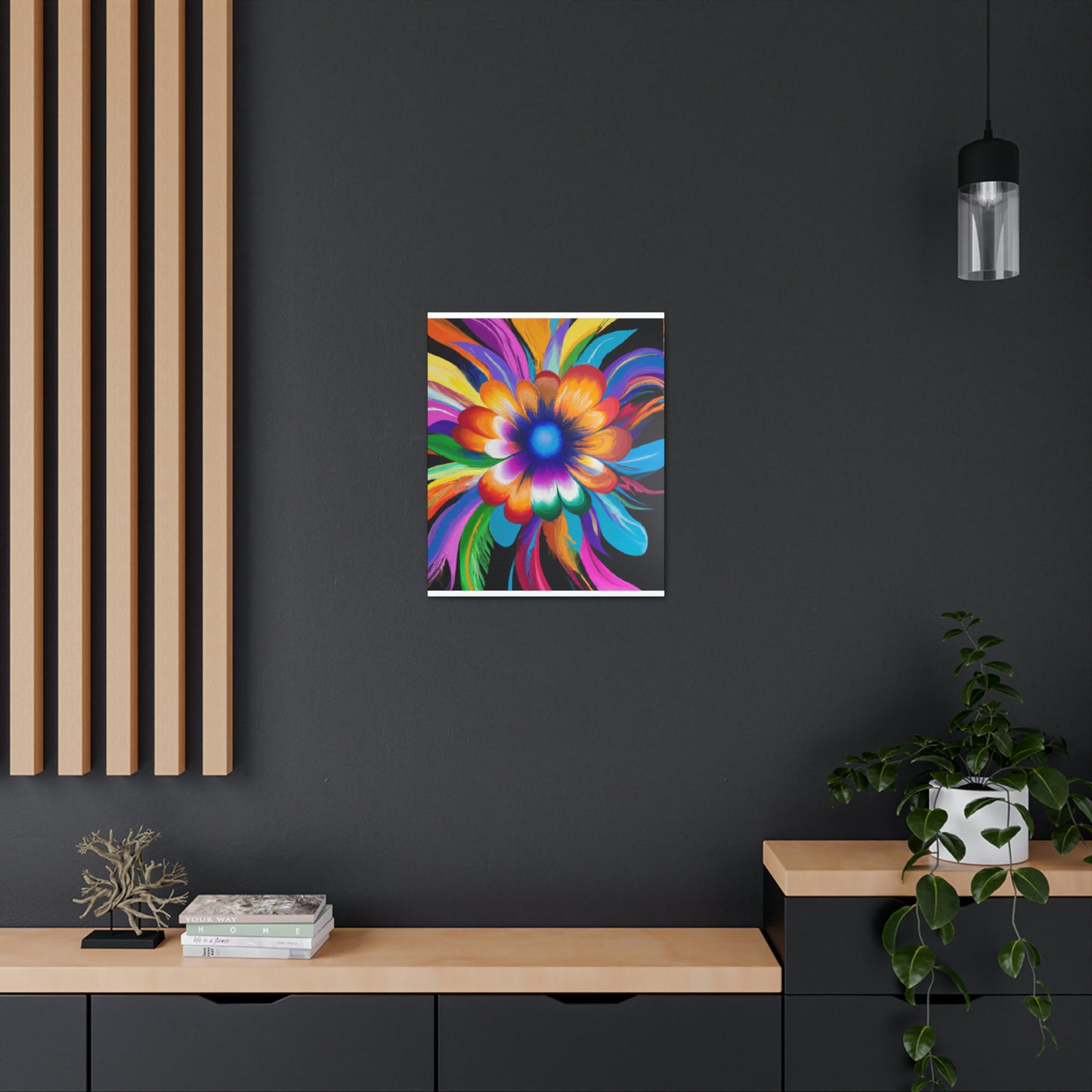 Psychedelic Bloom. - Canvas