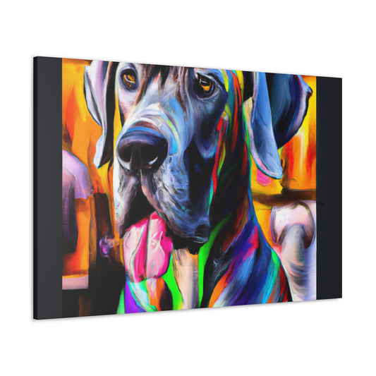 Colorful Canine Joy - Canvas