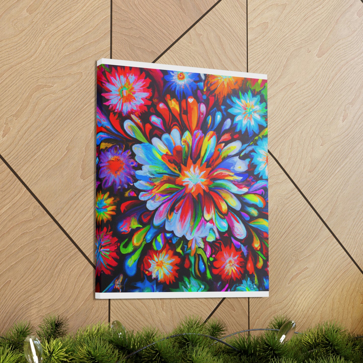 Vivid Floralscape. - Canvas