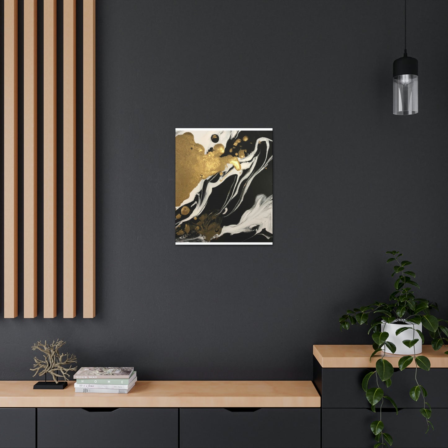 Gilded Mural Bliss - Canvas