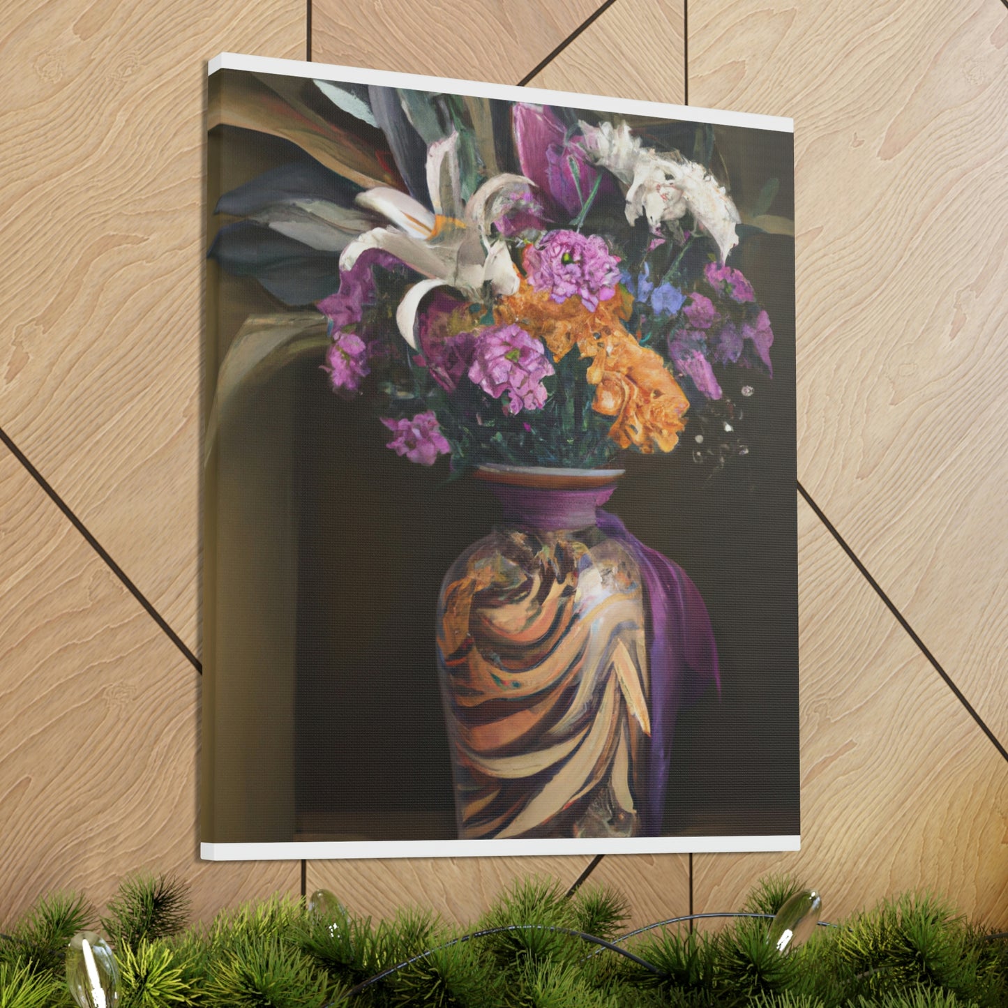 "Floral Fragility Bliss" - Canvas