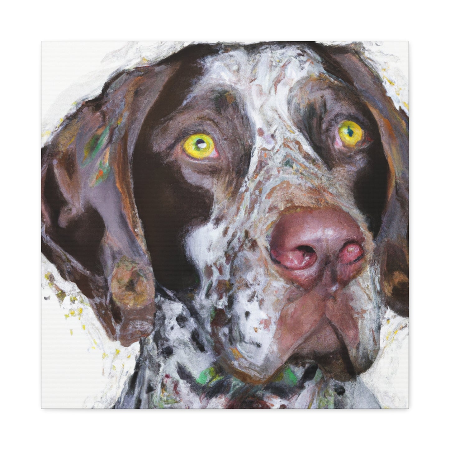 "Pointer Splendor" - Canvas