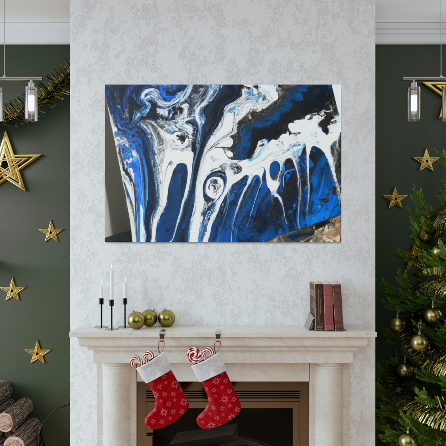 Blue Brilliance. - Canvas