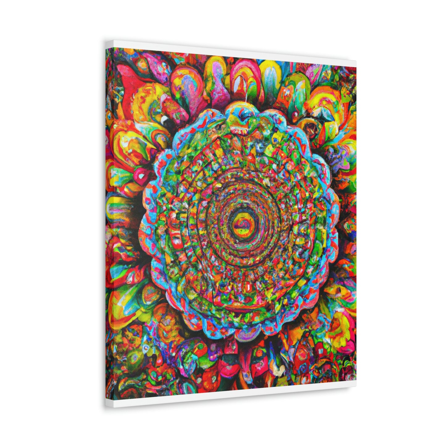 Psychedelic Bloom. - Canvas