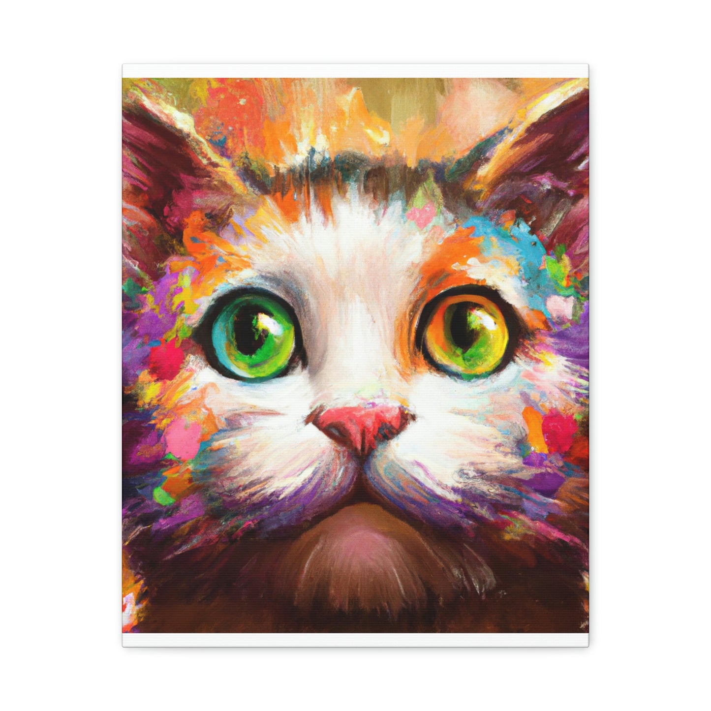 Feline Floral - Canvas