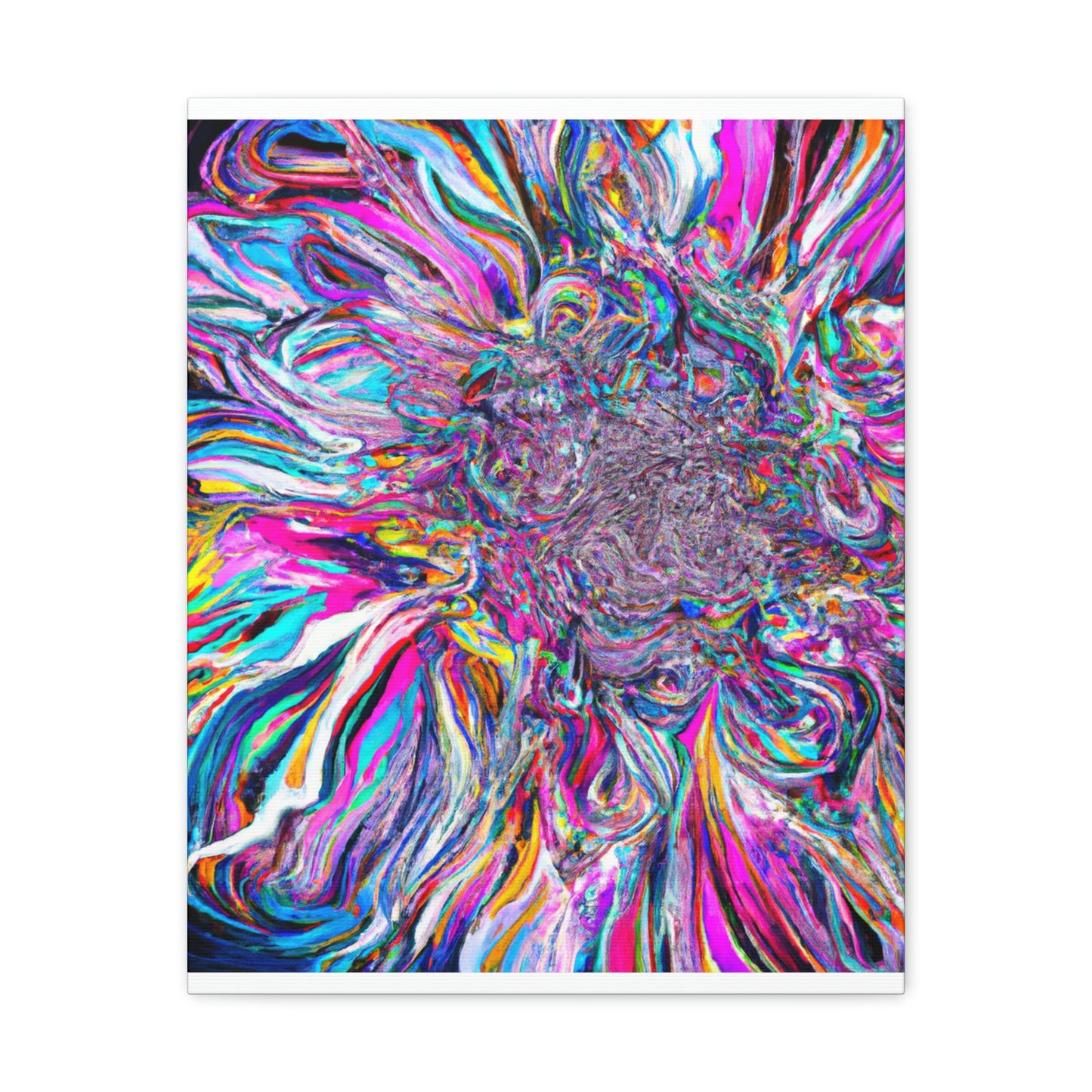 Psychedelic Bloom. - Canvas