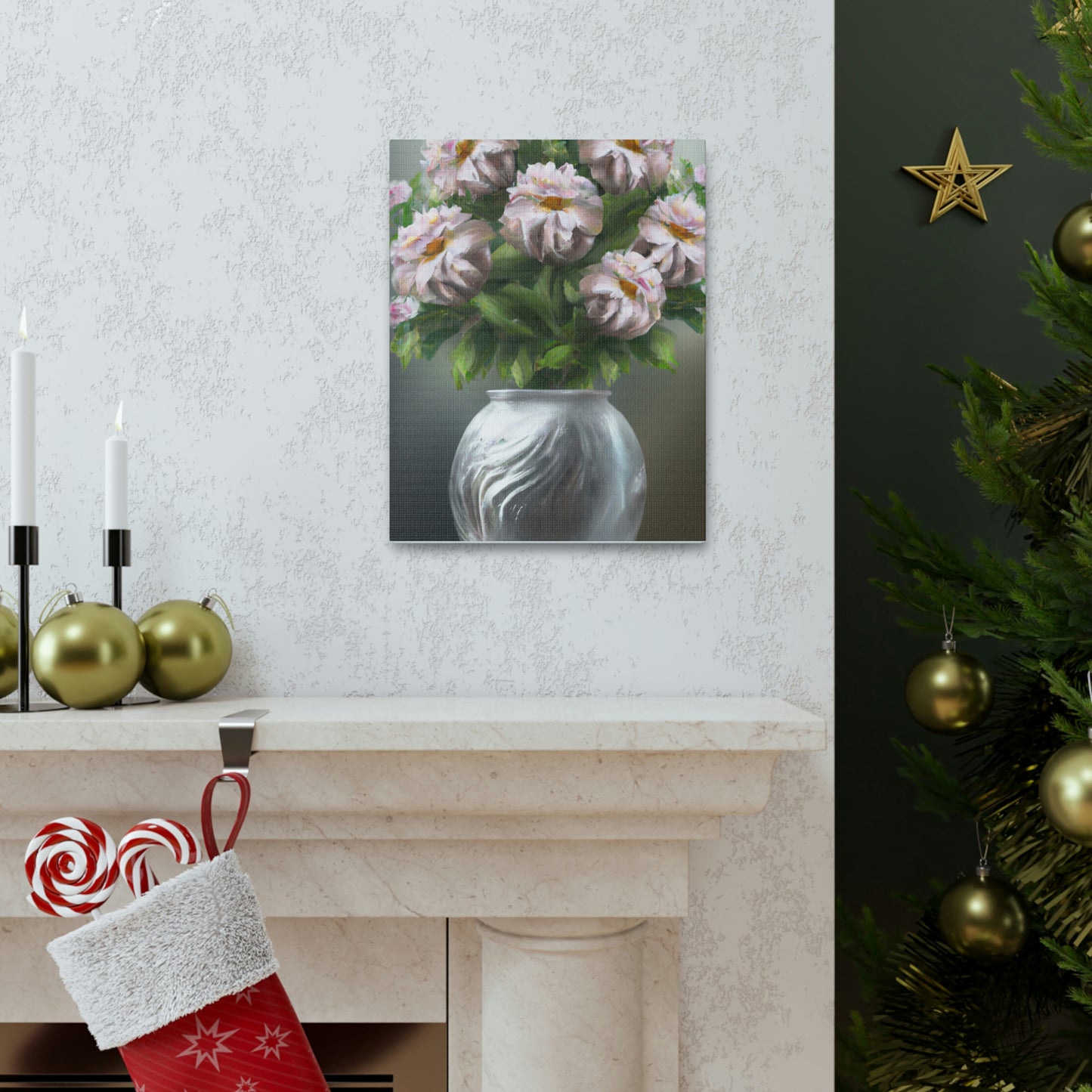Vase Bouquet Bloom - Canvas