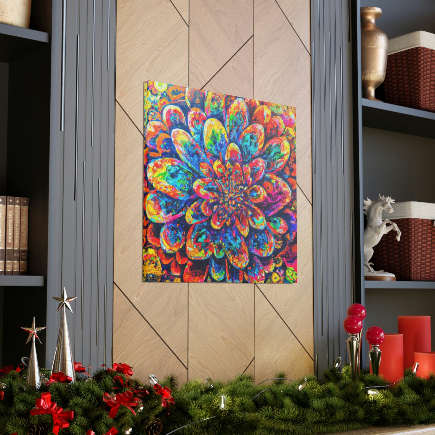 Psychedelic Bloom. - Canvas