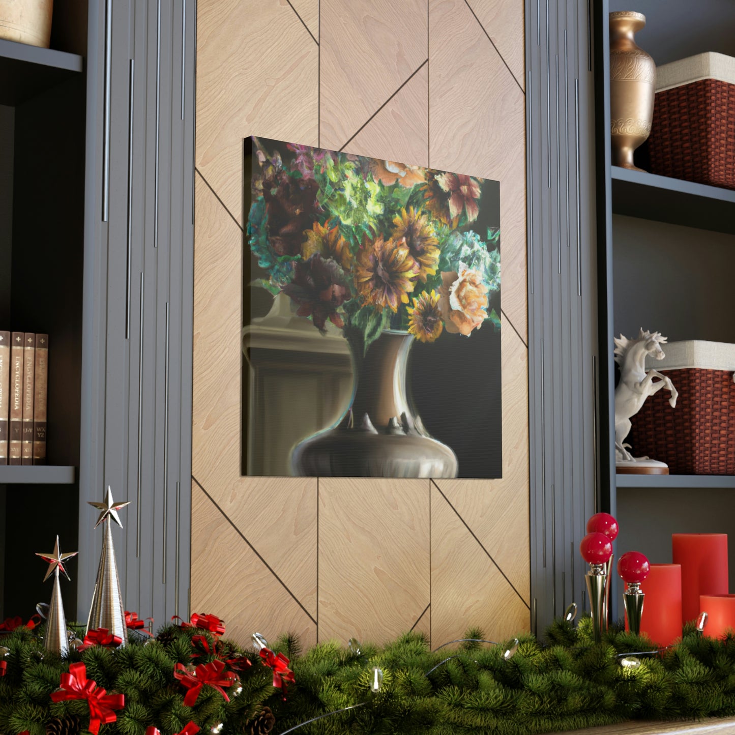 "Delicate Blossoms Vase." - Canvas