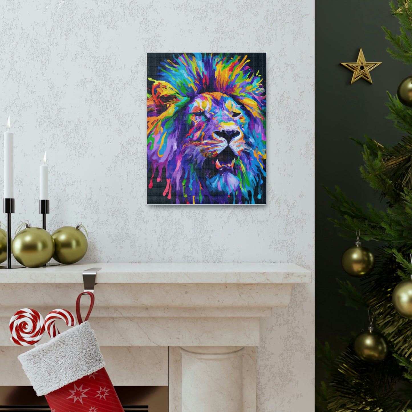 Lion Prismatic - Canvas