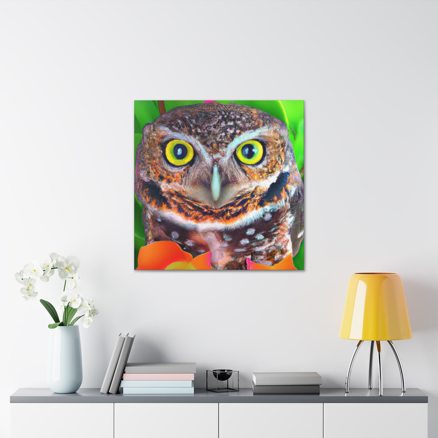 Owl Splendor. - Canvas