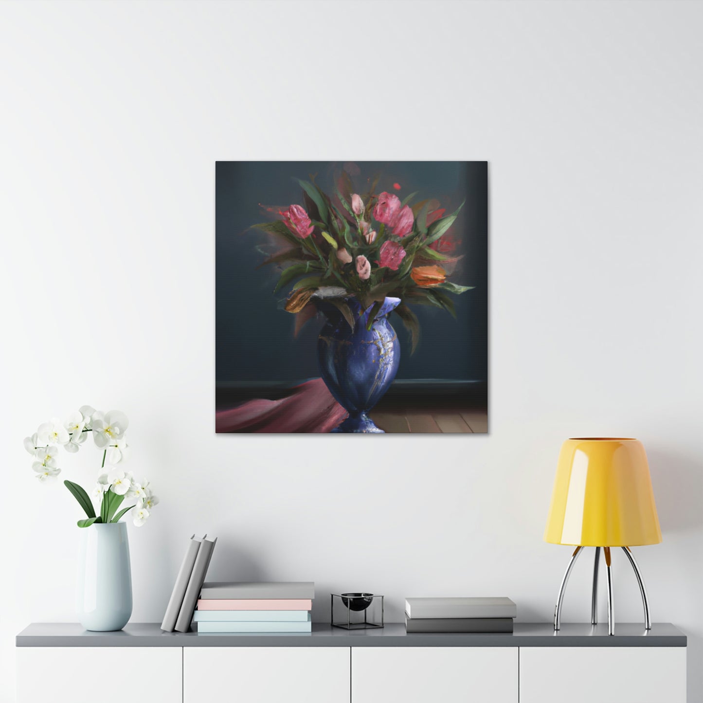 "Floral Finesse Flourish - Canvas