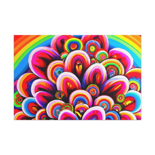 Vivacious Blooms. - Canvas