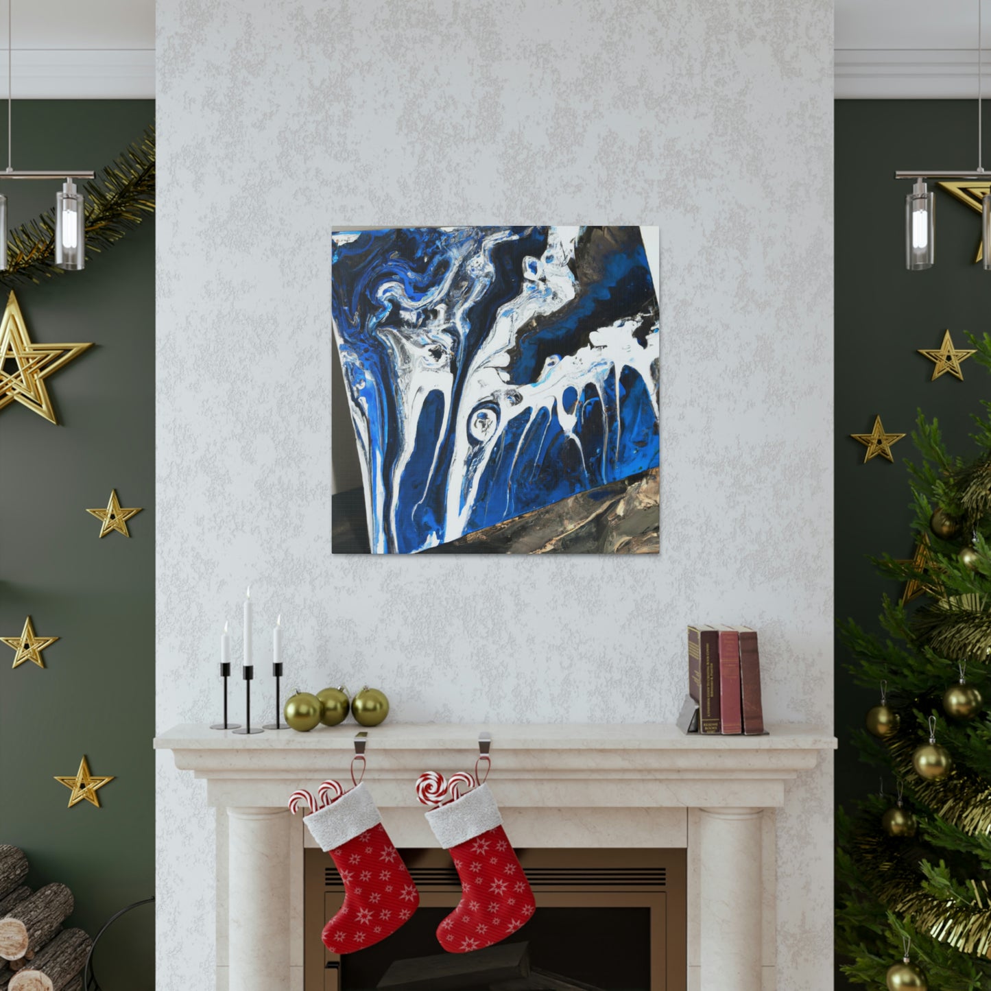 Blue Brilliance. - Canvas