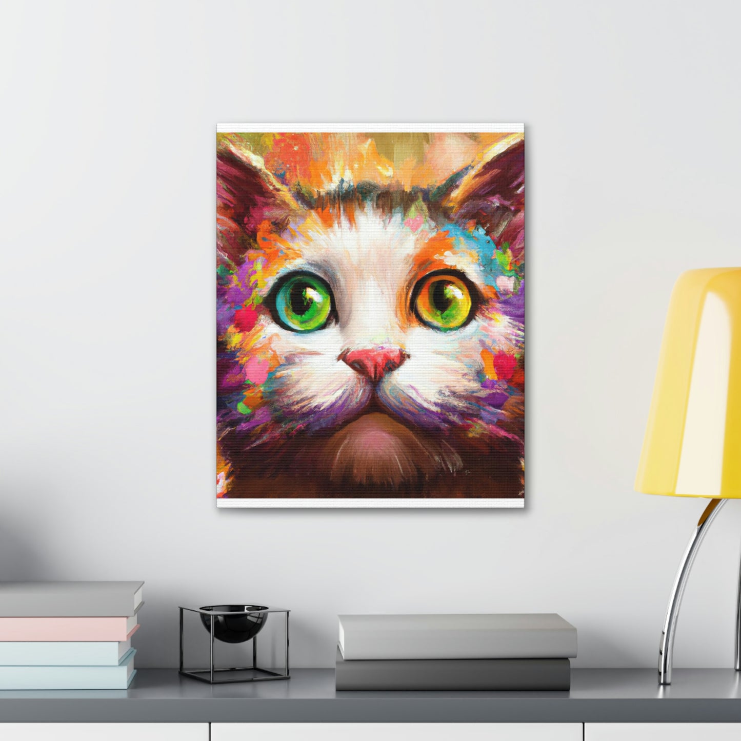 Feline Floral - Canvas