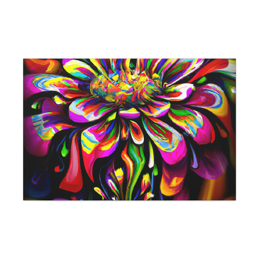 Groovy Bloom. - Canvas