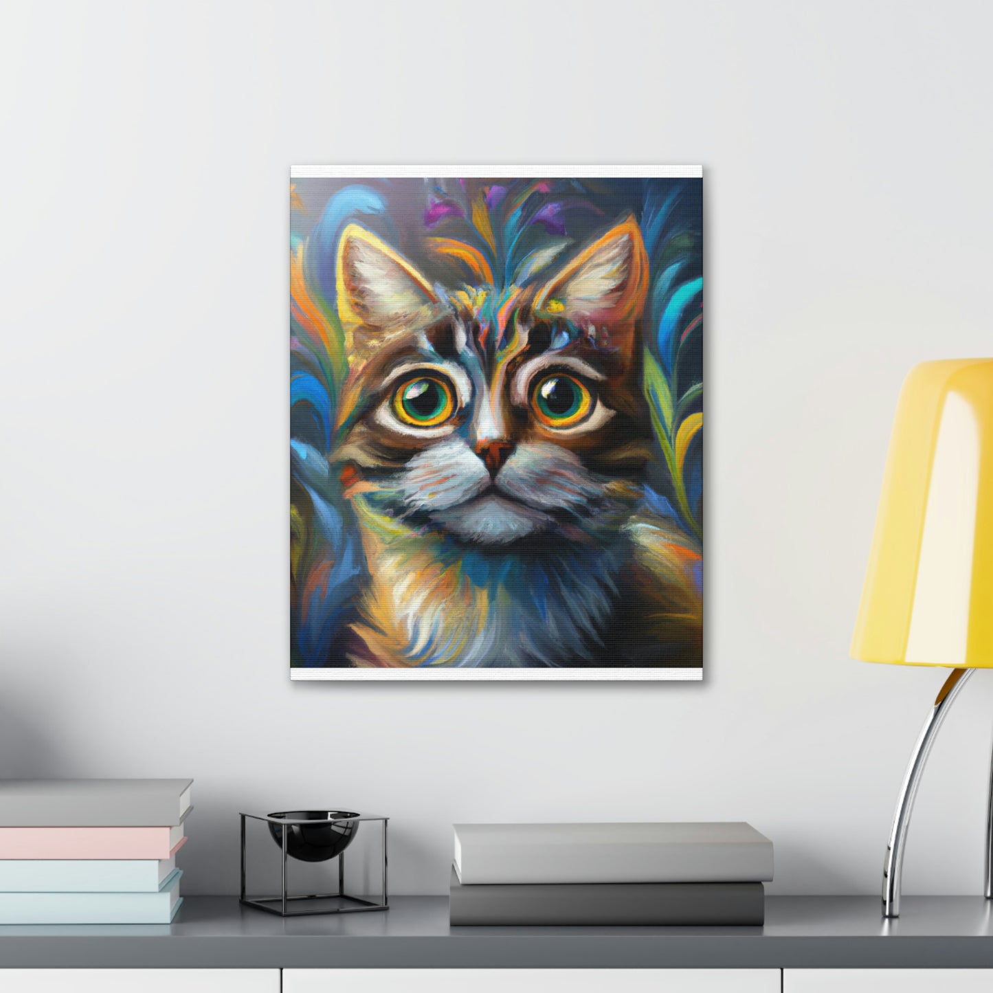 Rainbow Whiskers. - Canvas