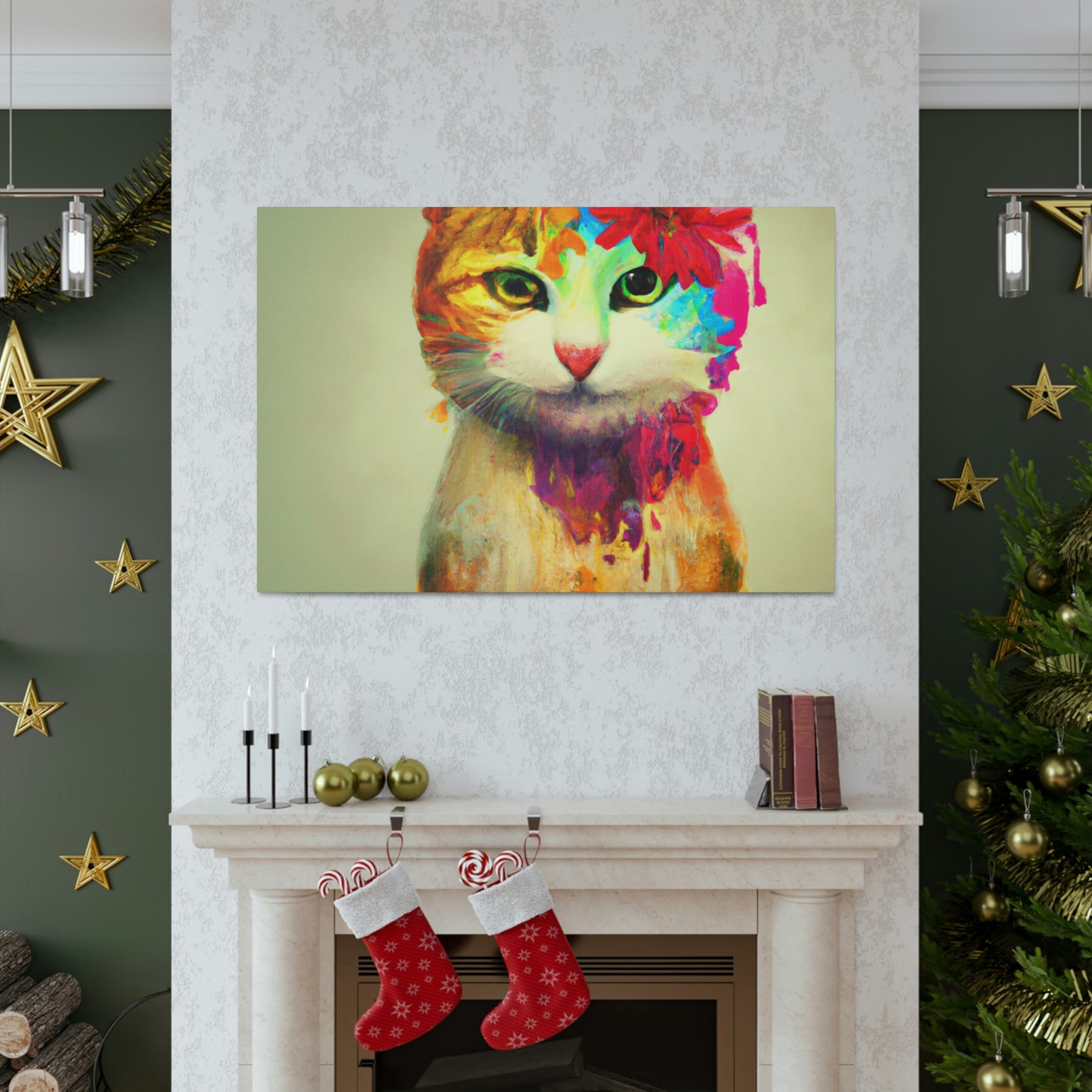 Flower Cat - Canvas